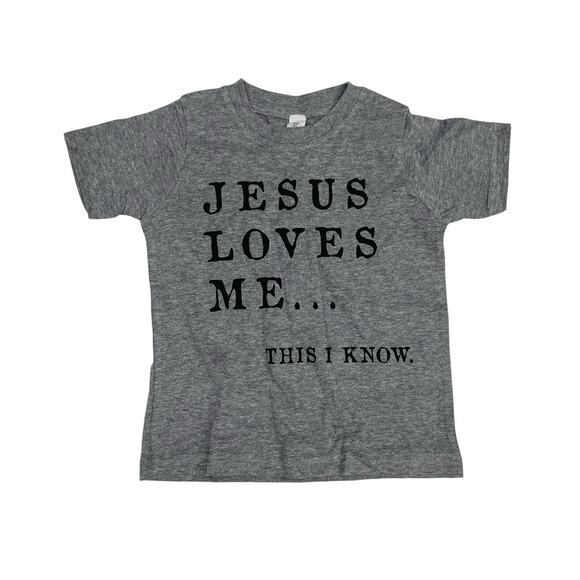 NWT Size 3 Jesus Loves Me Tee - Picture 1 of 2